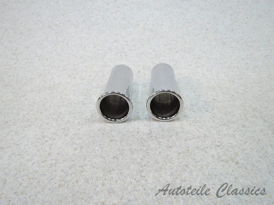 IMASAF Chromblenden 2x NEU für Endtopf Mercedes Benz W108 / W109 / W111 / W113 - Bild 1 von 4