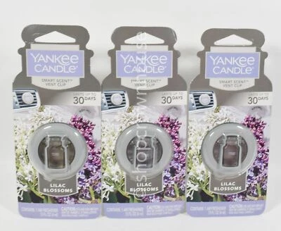 3 Yankee Candle Smart Scent Vent Clip - LILAC BLOSSOMS - Lasts up to 30 Days - Image 1 of 2