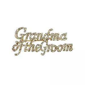 Strass Pin - Oma des Bräutigams - Gold - Bild 1 von 1