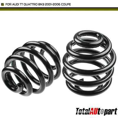2 peças molas helicoidais para Audi TT Quattro 8N3 2001-2006 cupê com suspensão esportiva - Imagem 1 de 4