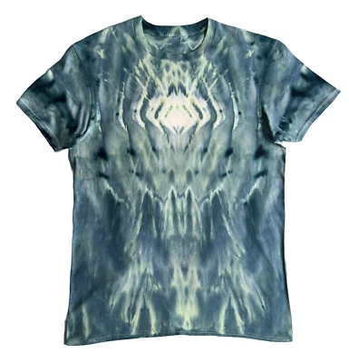 Camiseta Roll Fold Ice Tie Dye, Unisex M SS Crew, Azul y Lima Foto 1 de 4