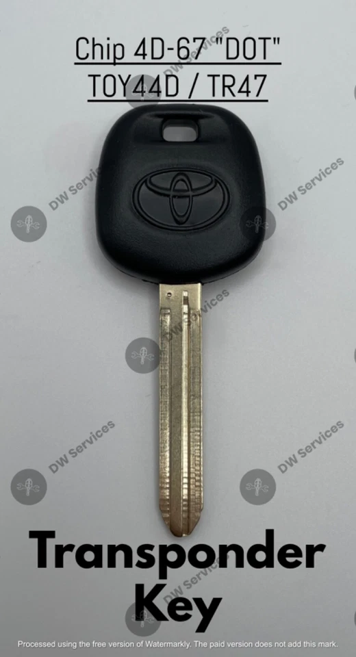 ¡NUEVO! Chip transpondedor Toyota 4D67 (DOT) repuesto llave de encendido coche OEM TOY44D Foto 1 de 3