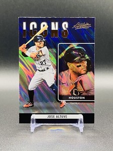 2022 Panini Absolute Baseball Icons Jose Altuve Houston Astros LAVA FOIL