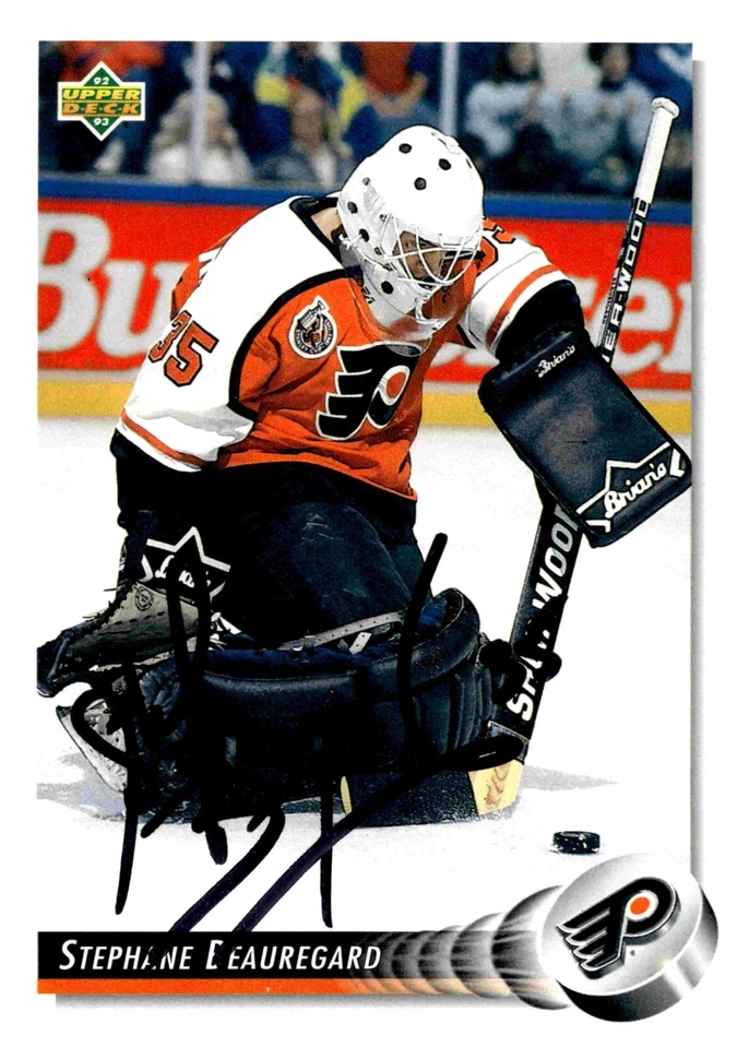 Stephane Beauregard - Signed 1992-93 Upper Deck Card #536 - Image 1 of 2