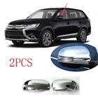 For Mitsubishi Outlander 13-21 Chrome Side Rear View Mirror Cover Moulding Trim