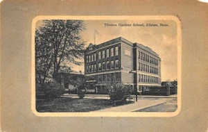 Allston MA Thomas Gardner School Postcard - Picture 1 of 2