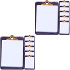  12 Pcs Dollhouse Writing Pad Miniature Paper Clipboard Toy Accessories