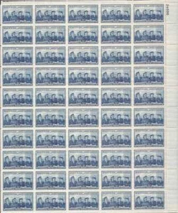 US Stamp - 1952 Women in Armed Services 50 Stamp Sheet Scott #1013 - Picture 1 of 1