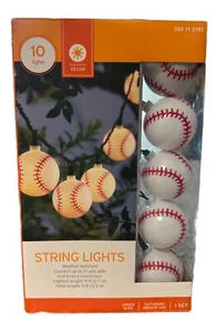 Baseball Lights Decor Patio Man Cave Indoor Outdoor 9ft - Picture 1 of 2