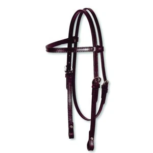 0101-0801 Circle Y 5/8 Inch Arabian Headstall Walnut NEW - Picture 1 of 2