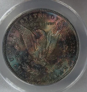 1889 $1 como nuevo 63 ANACS, plata Morgan $1 Miss Liberty Head - Imagen 1 de 3