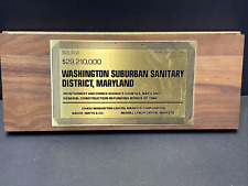 1984 Washington Sanitary Bond Maryland Solingen ouvre-lettre ciseaux étui en bois