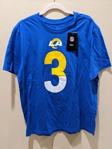 Men's Odell Beckham Jr. Blue Rams NFL T-Shirt - Afbeelding 1 van 6