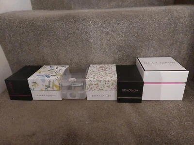 Job Lot 6 Empty Watch Boxes Sekonda Seksy Laura Ashley Daisy Dixon Marks Spencer - Image 1 of 4