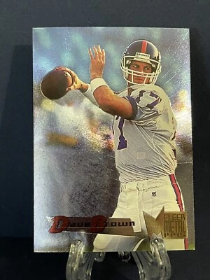 1995 Fleer Metal Dave Brown #124 New York Giants - Image 1 of 2