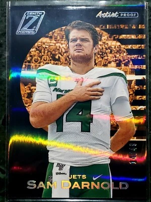 2020 Panini Zenith Artist Proof Sam Darnold JERSEY # 14/49 #26 VIKINGS QB 🔥🔥  - Image 1 of 3