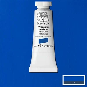 Winsor & Newton Designers Gouache Tube - Intense Blue - 14ml - Picture 1 of 1