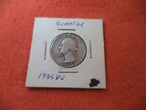 1935 silver George Washington quarter - Picture 1 of 2