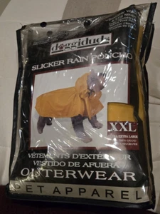 XXL Dog Yellow Rain Poncho slicker rain coat for big dogs - Picture 1 of 6