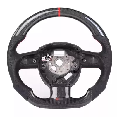 Volante de fibra de carbono personalizable para Audi A4 A5 S4 S5 2008 2009 2010 Foto 1 de 4