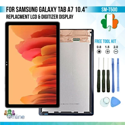 For Samsung Galaxy Tab A7 10.4” 2020 SM-T500 SM-T505 LCD Screen Digitizer Black - Imagem 1 de 4
