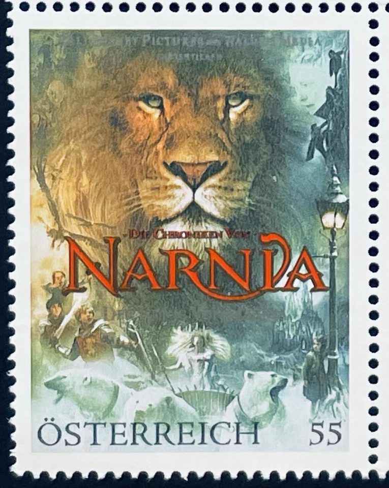 AUSTRIA THE CHRONICLES OF NARNIA STAMPS 2005 MNH MOVIE FILM LION FANTSY NOVEL - Image 1 of 1