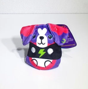 Dogs Vs Squirls Gertrude Lightning Bolt Purple Pink BEAN BAG PLUSH Toy 4" NWT - Picture 1 of 7