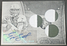 Geno Smith 2013 Topps Triple Threads White Whale Printing Plate Auto Rookie 1/1