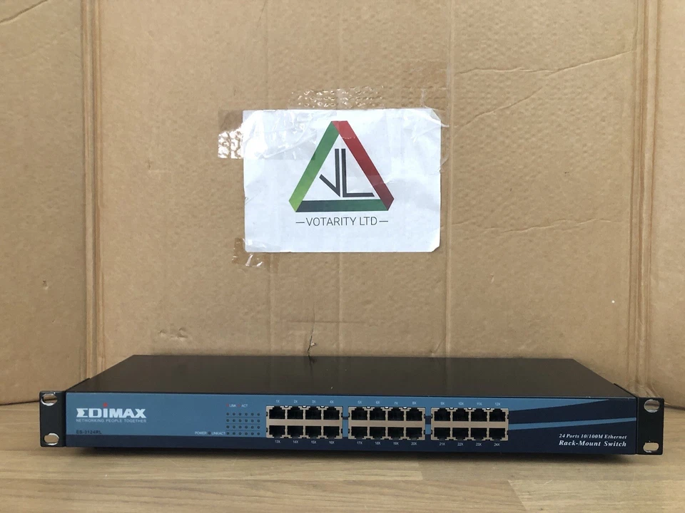 Edimax ES-3124RL FastEthernet Switch with UK PSU Edimax 24-Port Switch -Inc VAT - Image 1 of 4