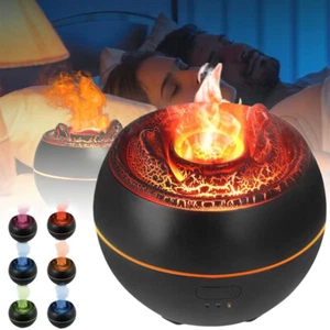 360ML Luftbefeuchter Flamme Raumbefeuchter Feuer Aroma Diffuser ÖlDiffusor DHL - Bild 1 von 16
