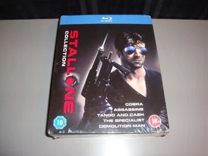 Stallone Collection New Blu Ray Movie Set Cobra Assassins Non US PAL Region B - Picture 1 of 6
