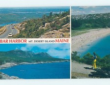 Unused Pre-1980 THREE VIEWS ON CARD Mount Desert Island - Bar Harbor ME ho7791