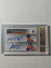 2011-12 UD SP Game Used Extra Significance Dual Auto Gretzky/Coffey 15/25 SSP