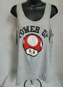 Super Mario Mens Shirt Size L Large Multicolor Power Up Mushroom - Picture 1 of 12