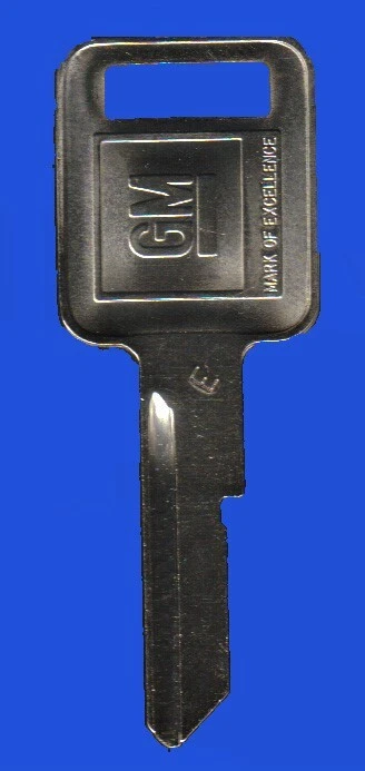 Chevrolet Corvette Camaro SS Nova Chevelle 1 1969 1973 1977 1981 GM E Key Blank - Image 1 of 1