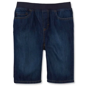Jungen HUSKY Jeansshorts von Basic Editions - elastischer Bund zum Überziehen - husky Größe 10-16! - Bild 1 von 2