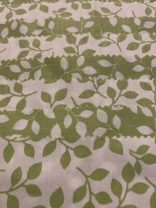 12 - 10 X 10 Moda Fabric Squares (Green & White) - Picture 1 of 3