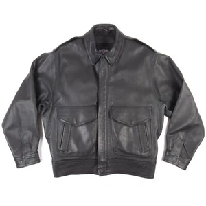 Gibson & Barnes Skyliner Ziegenleder Lederjacke Herren 42T schwarz Thinsulate Innenfutter - Bild 1 von 20