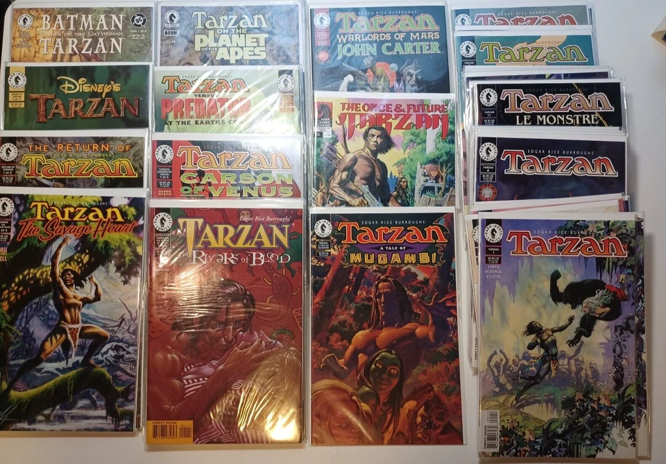 LOTE de 56 números de cómic Dark Horse Tarzán carreras completas - Batman, Moonmen Foto 1 de 4