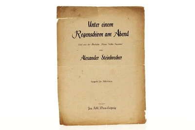 Unter einem Regenschirm am Abend Lied aus der Burleske "Meine Nichte Susanne" - Image 1 of 2