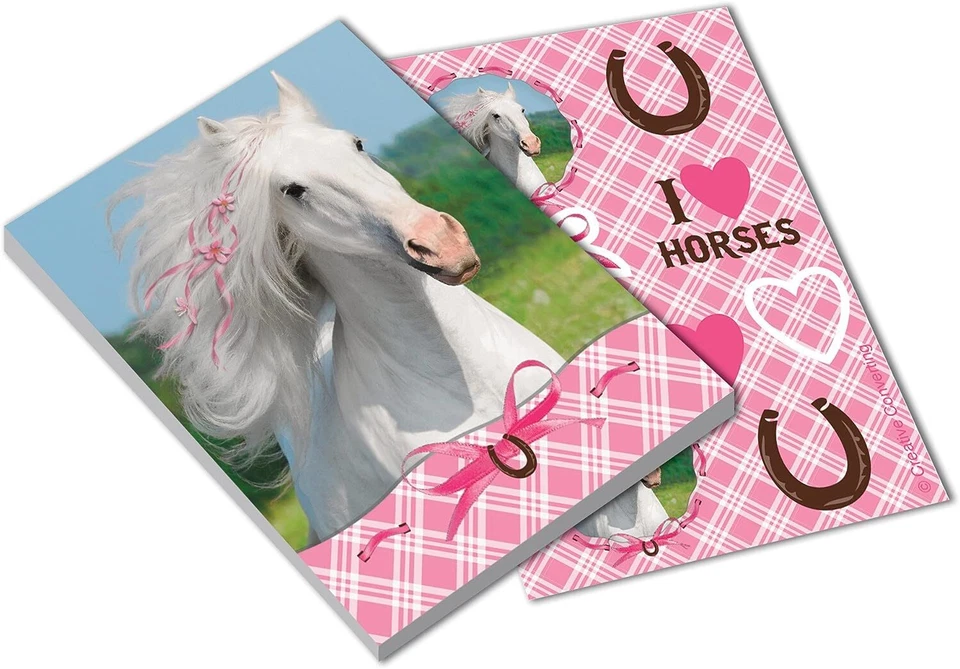 Creative Converting Heart My Horse Favors Notepad with Stickers (4 Count)