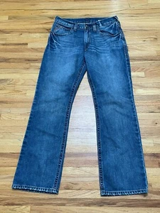 Ariat M4 Herren Jeans Scoundrel Bootcut Low Rise Denim 5-Pocket Baumwolle 32x34 Blau - Bild 1 von 10
