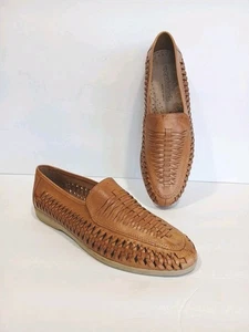 Vintage Weekends Huarache geflochtene Leder Halbschuhe Pantoletten Slipper Schuhe Größe 9D - Bild 1 von 11