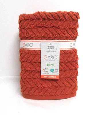 Текстурированные полотенца для рук Caro Autumn Fall 2 Burnt Orange - Изображение 1 из 2