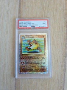 2002 Pokemon Legendary Collection Reverse Foil #59 Primeape PSA 9 MINT - Foto 1 di 2