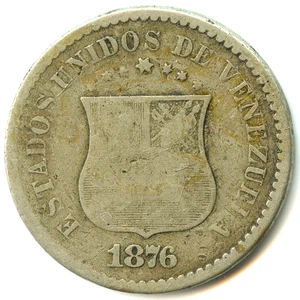 Venezuela ein Cent 1876 Nr. 7039 - Bild 1 von 2
