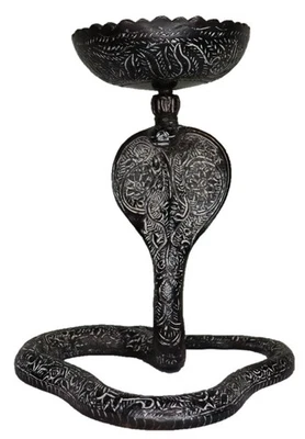 Snake Shape Victorian Style Handmade Brass Table Decor Figure Sculpture Figurine - Image 1 of 4