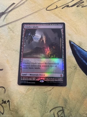 Cinder Glade Zendikar Expeditions Foil NM Excellent Condition - Image 1 of 2