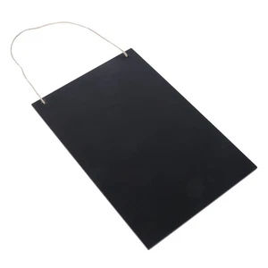 Wedding Blackboard Rustic Decor Wood Hanger Double Sided Dry Erase - Picture 1 of 12