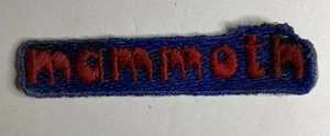 Vintage Imports International - “MAMMOTH” Embroidered Washable Patch 3.25” - Picture 1 of 2